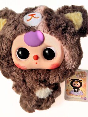 Baby Three Zipper Pouch Confirmed Big Head Bear (大头熊)